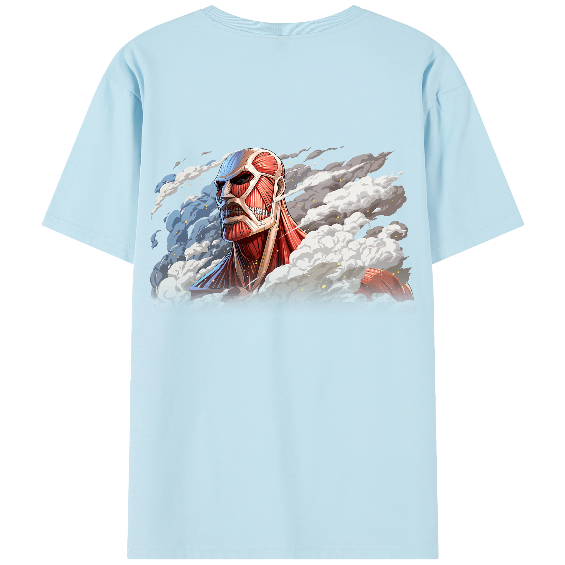 （画像用） 進撃の巨人 Attack on Titan 綿100％半袖Tシャツ（背面プリント）